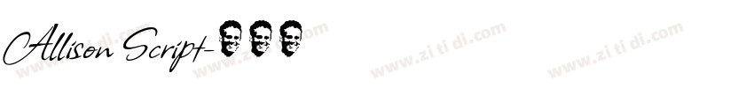Allison Script字体转换